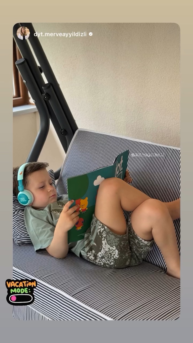 Tatilde DOT okuyan çocuk